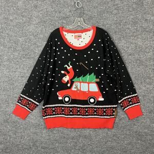 Tipsy Elves Mens Ugly Christmas Sweater Size XL Bad Reindeer Santa Holiday Party